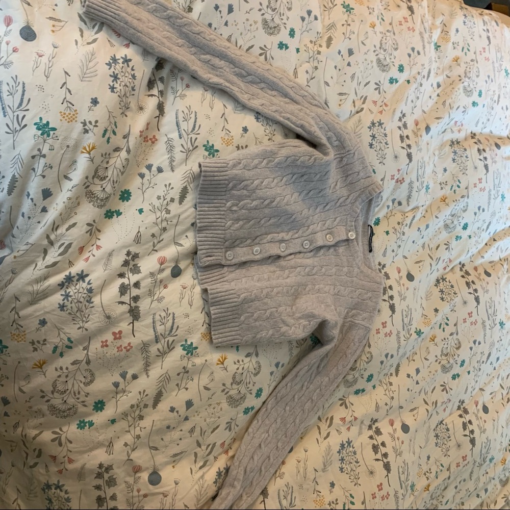 Cable knit sweater